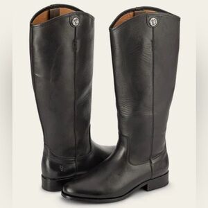 FRYE Melissa Button 2 Boots In Black Women’s 7
